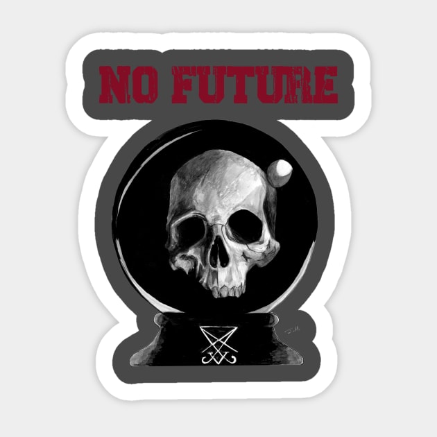 No future Sticker by kohtart